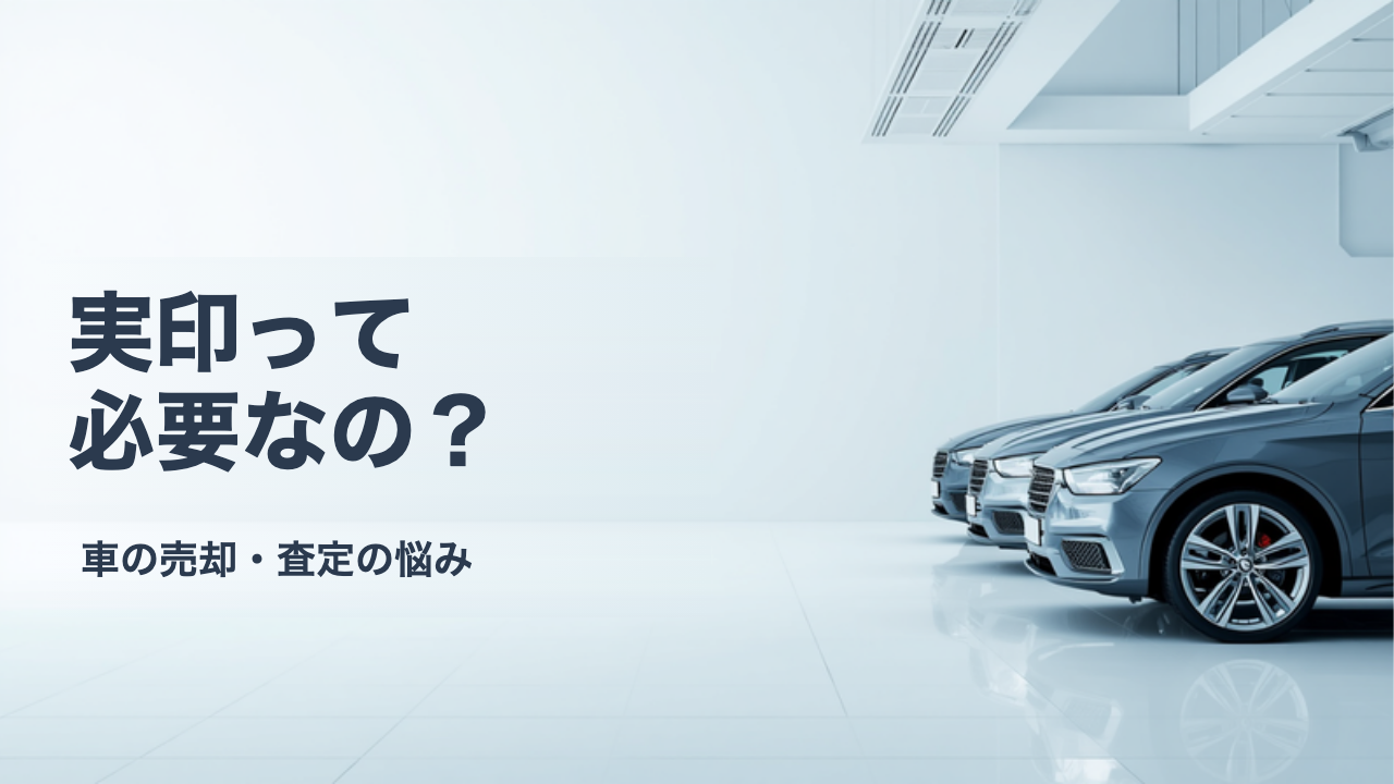 実印と印鑑証明書は車の売却に必要?普通車と軽自動車の違い
