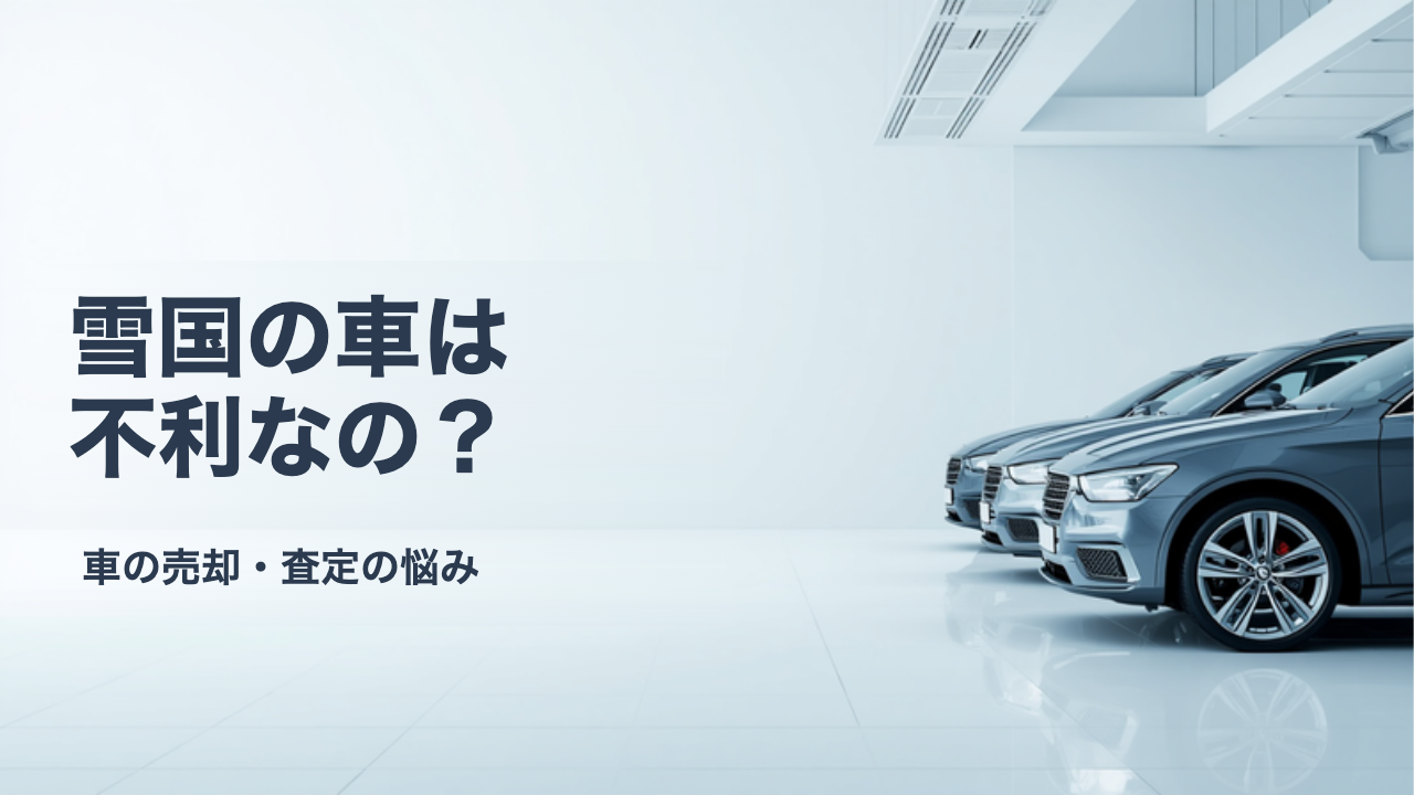 寒冷地・降雪地域の車は査定で不利?サビと融雪剤の見られ方