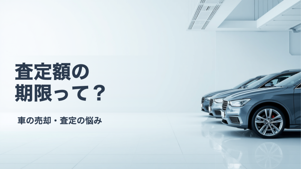 査定額に有効期限はある？提示された金額がいつまで有効かの考え方