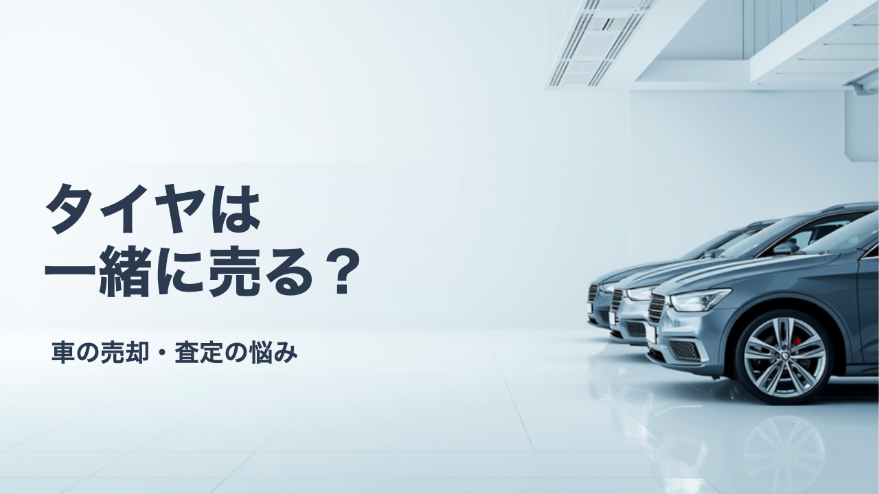 冬タイヤ・ホイールは車と一緒に売るべき?付属品の扱いと査定への伝え方