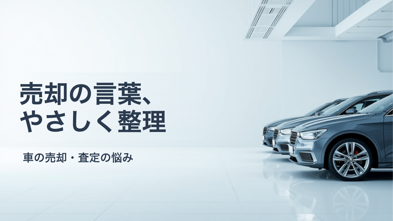 車の売却でよく出てくる用語をやさしく解説｜査定前に知っておきたい基本の言葉