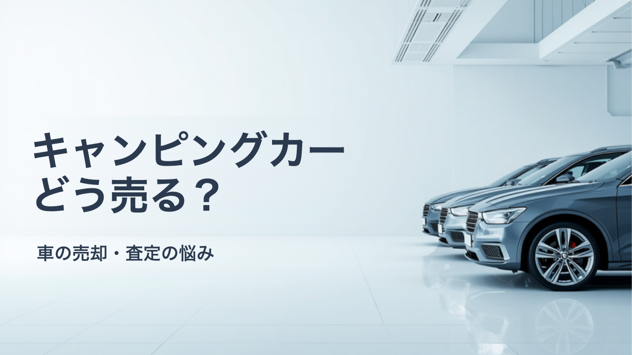 キャンピングカー・8ナンバー車を売るときの注意点｜構造要件と売却先の選び方