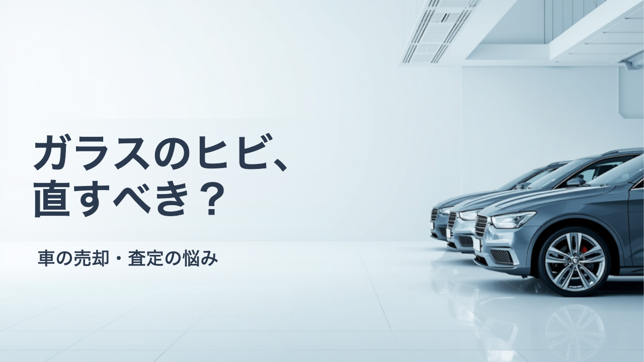 車を売る前にフロントガラスのヒビ・飛び石とカーフィルムはどうする?査定での見られ方と確認手順