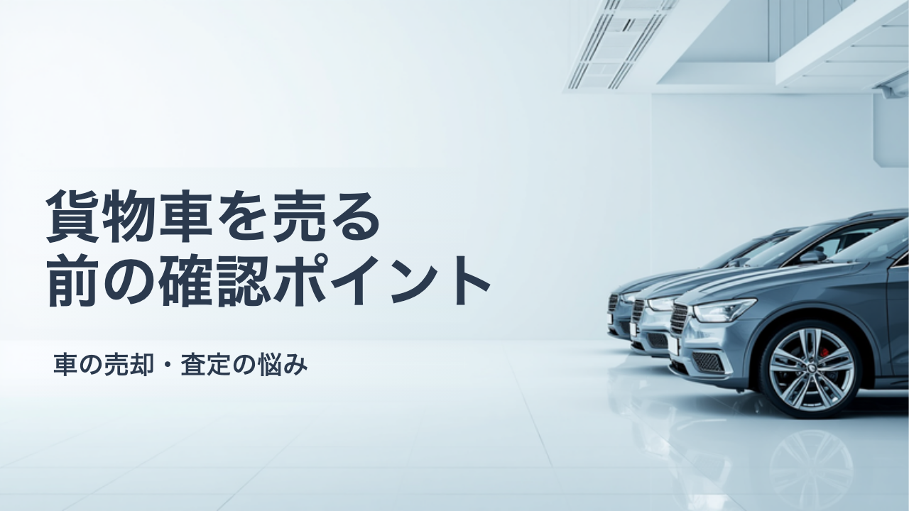 1ナンバー・4ナンバーの貨物車を売るときの注意点|車検の周期と売却先の選び方