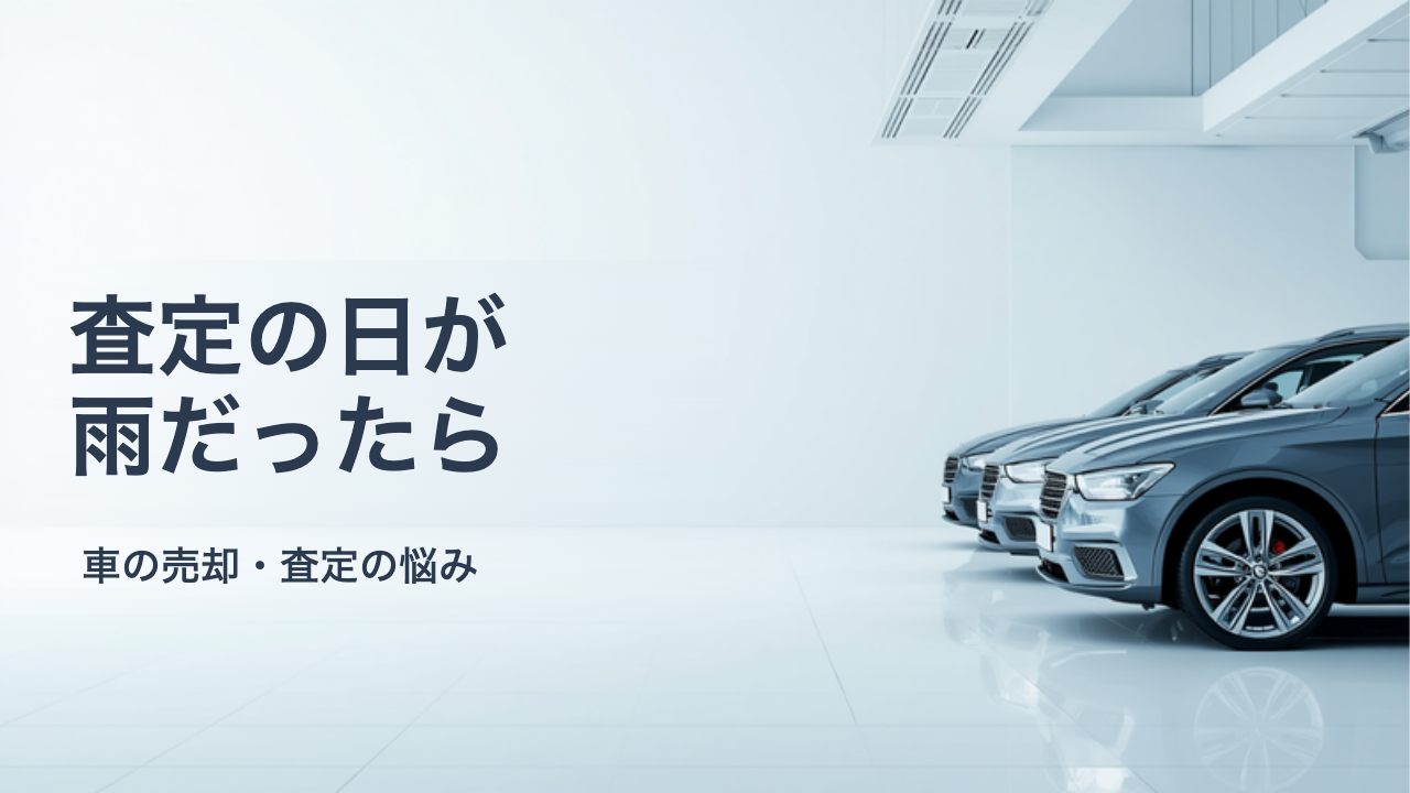査定の日が雨でも大丈夫？天候と車の査定の関係、日程の決め方